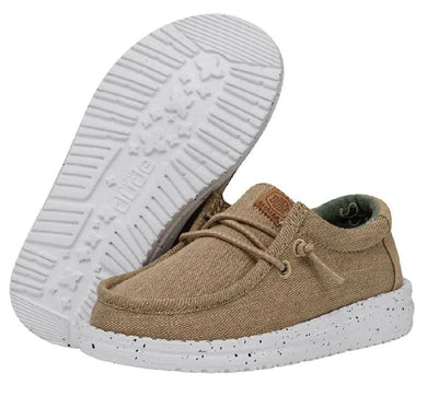 Hey Dude Boys Wally Toddler any youth Washed Canvas Casual Shoes | 40566-267