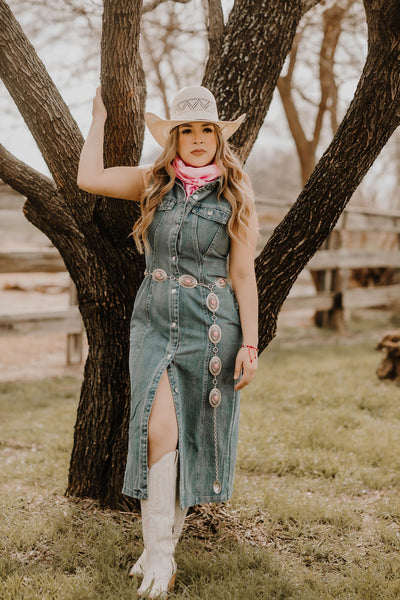 denim dress cowboy boots ''DENISS'' DENIM DRESS – Botas Rojero