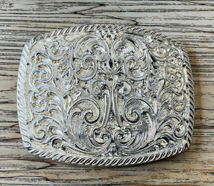 ‘’ALI’’ |SILVER METAL  WESTERN COWBOY BELT BUCKLE