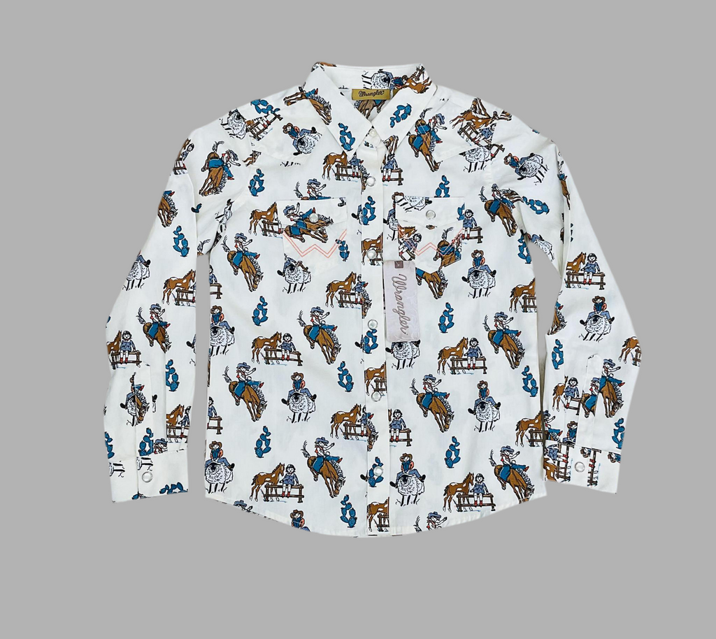 WRANGLER GIRLS LONG SLEEVE SHIRT