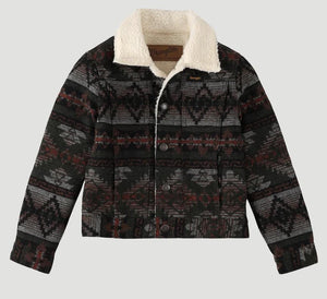 Wrangler Boys Sherpa Lined Jacquard Jacket -  | 112335716