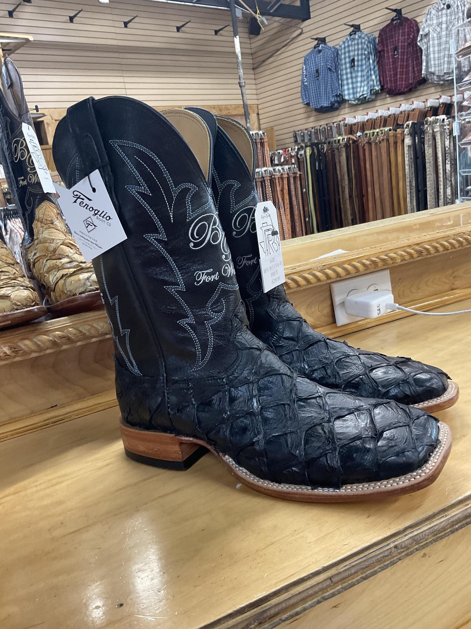 BIG BASS BLACK MENS BOOTS