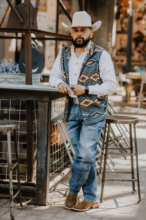 “ Alberto “ |  MEN'S POLAR FLEECE VEST BLUE  MWV1585003