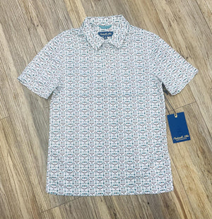 ‘’MATEO’’ MENS PANHANDLE TURQUOISE SNAP POLO |TM51T06521