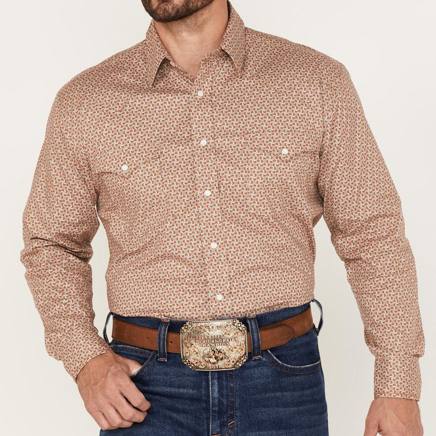 MEN’S PANHANDLE TAUPE LOBG SLEEVE SHIRT | RRMSOSRYTK