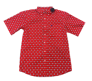 Mens Ariat Decker short sleeve  Beacon Red shirt | 10051494