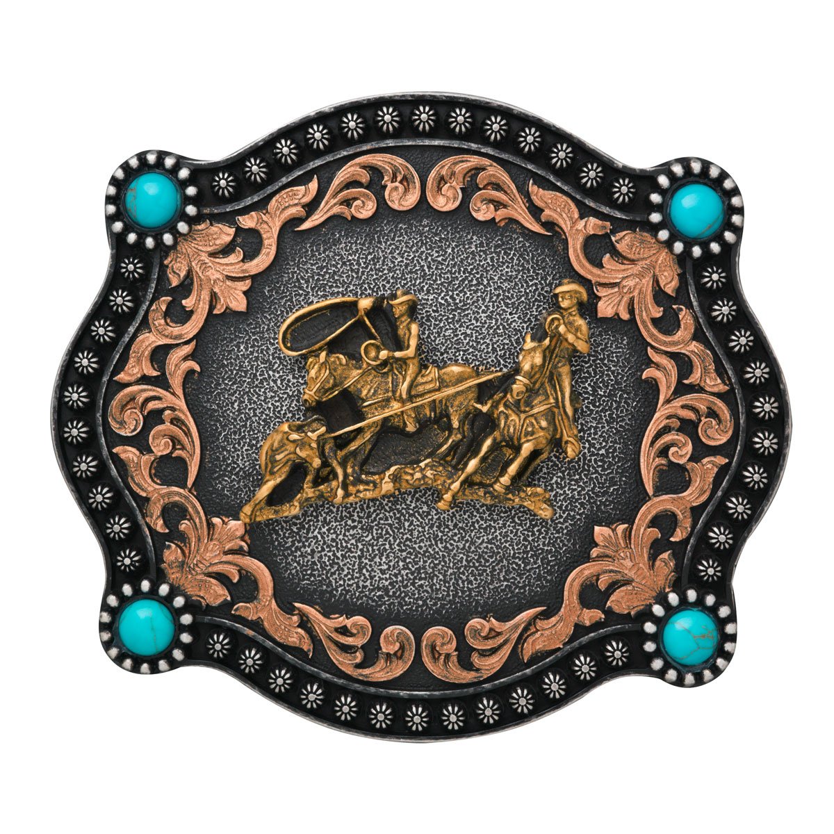 NOCONA RECTANGLE TEAM ROPER BUCKLE 37022 – Botas Rojero