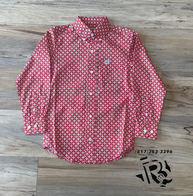 Boys  red cinch shirt | MTW7060313