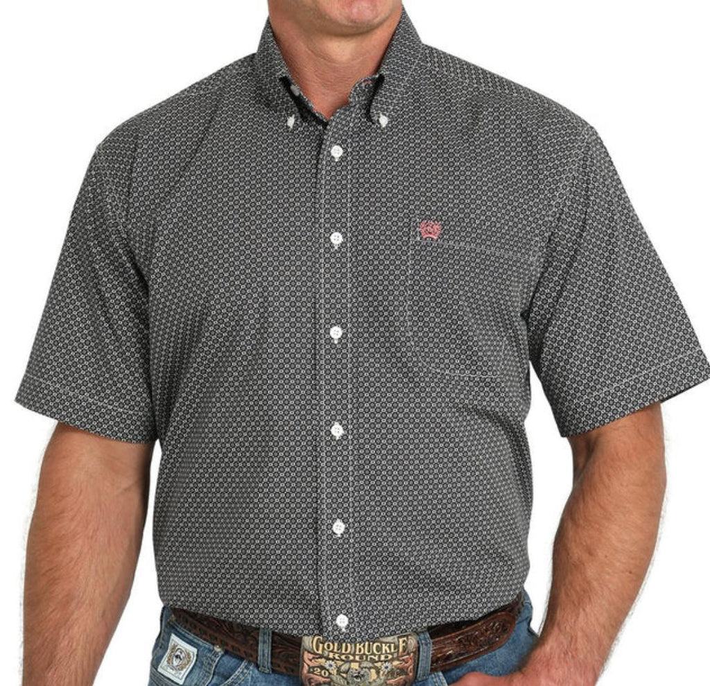CINCH MENS GRAY SHORT SLEEVE SHIRT | MTW1111482