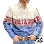 “ CHRIS “ | MEN WESTERN SHIRT LONG SLEEVE SNAP BUTTON |112330353
