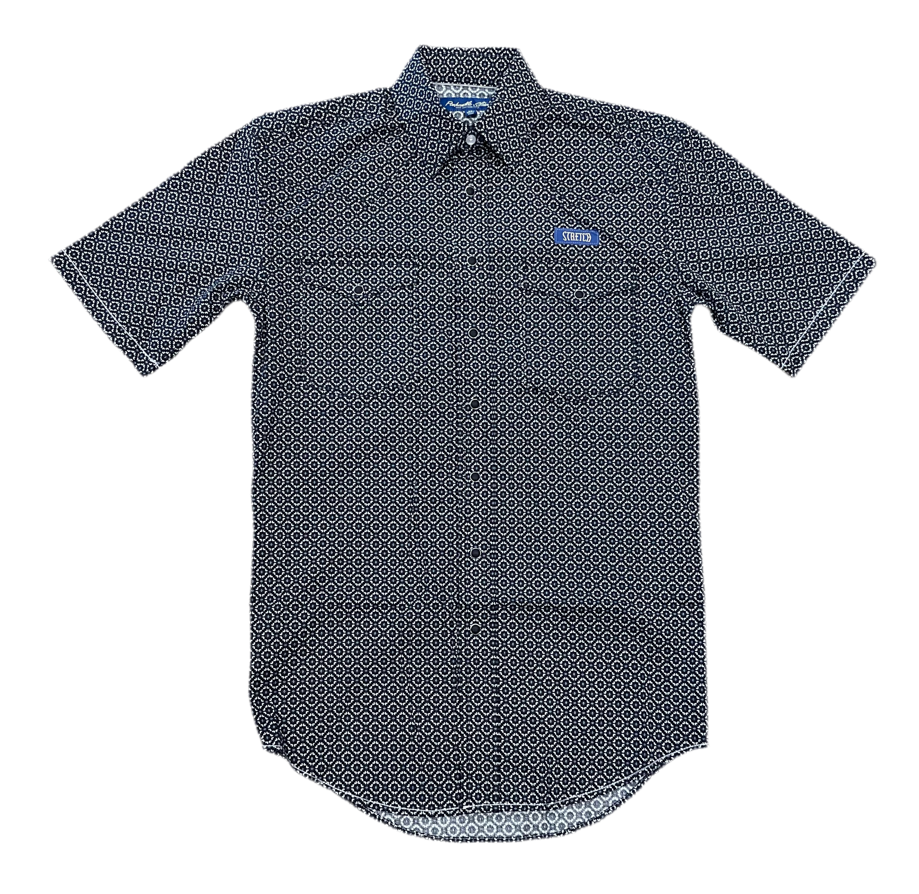 ‘’ADAN’’ MEN’S PANHANDLE BLACK SHORT SLEEVE SHIRT |RMN3S06550