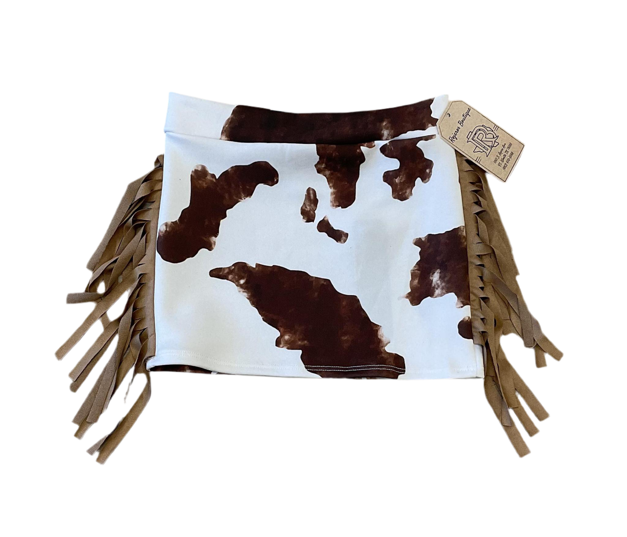 Ana girls cow print skirt