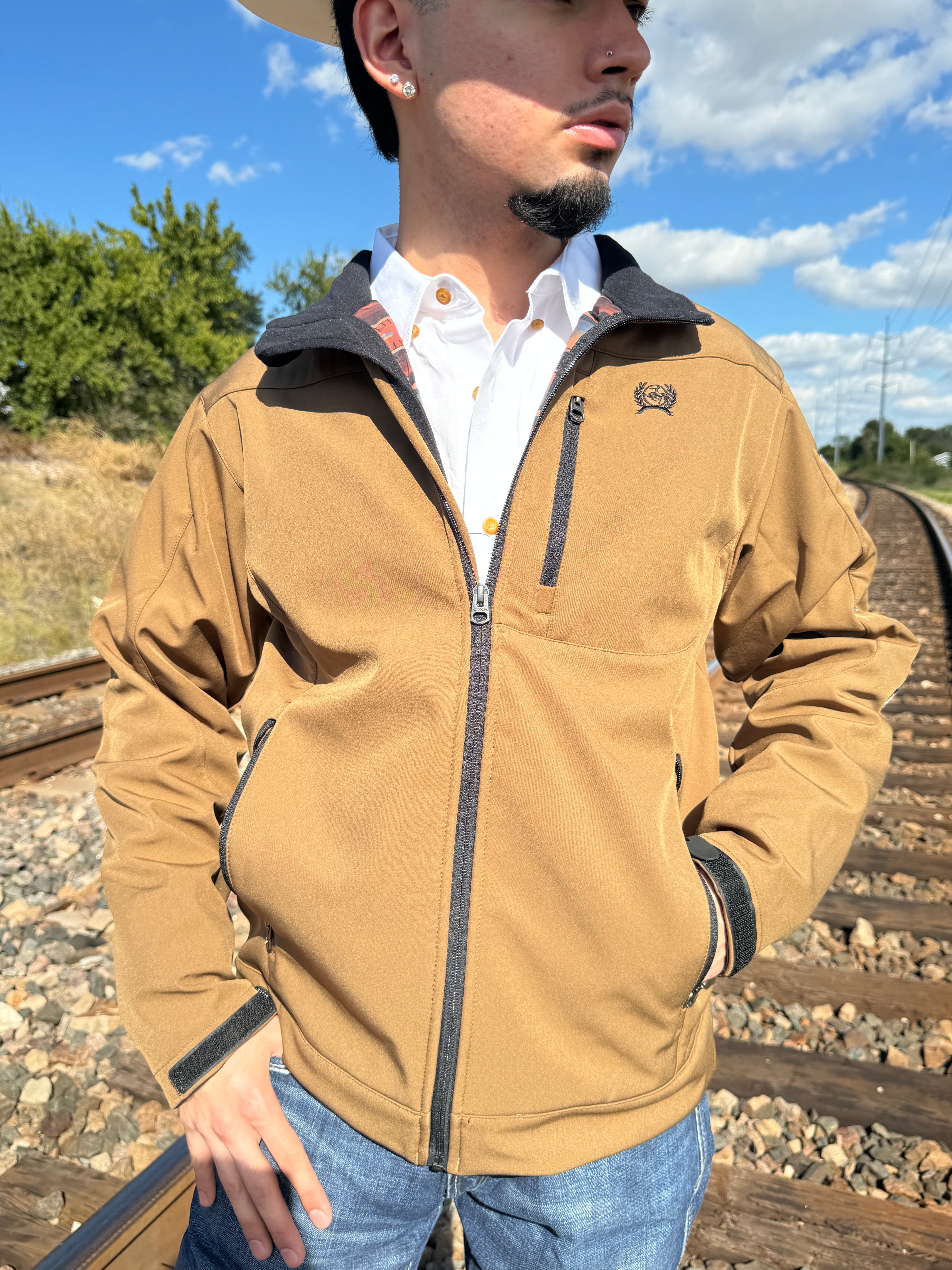 Cinch men’s Bonded brown jacket | MWJ1567012