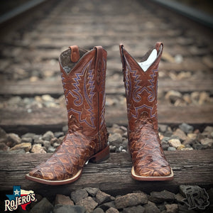 FISH BOOTS (BIG BASS) | DARK BROWN ORIGNAL FISH MEN SQUARE TOE BOOTS