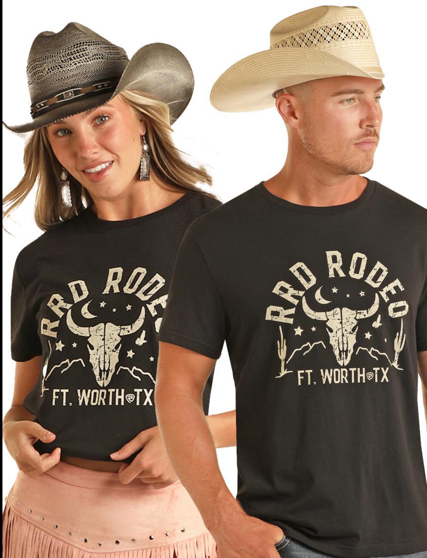 UNISEX ROCK & ROLL BLACK GRAPHIC TEE | BU21T04428