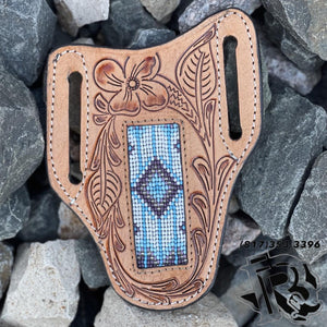 “ Fabian “ | MEN WESTERN KNIFE SHEATH LIGHT BLUE