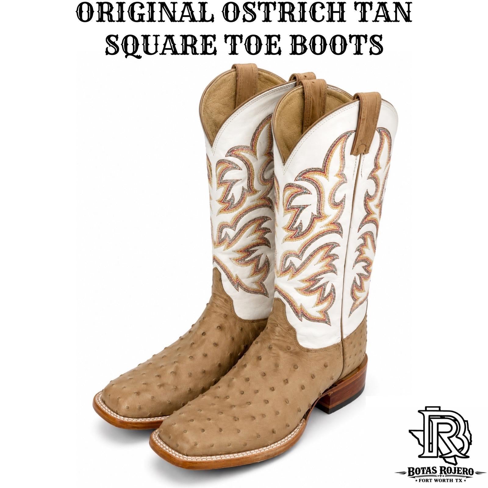 JUSTIN オーストリッチ ウエスタンブーツ USA製 10.5 ブラウン 8572 | OSTRICH ORIGNAL JUSTIN BOOTS ANTIQUE TAN SQUARE TOE WESTERN
