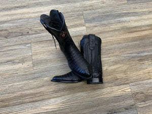 ‘’Robert’’ Mens Black Caiman Belly