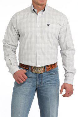 CINCH MEN'S LONG SLEEVE  WHITE SHIRT |MTW1105858