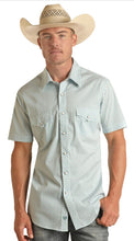 Load image into Gallery viewer, ROCK &amp; ROLL MENS SHORT SLEEVE TURQUOISE SHIRT | BMN3S03353