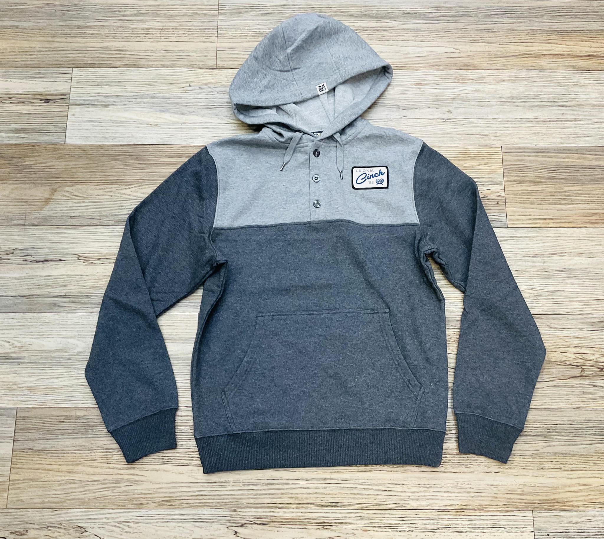 MEN’S CINCH CHARCOAL PULLOVER HOODIE | MTK1917002
