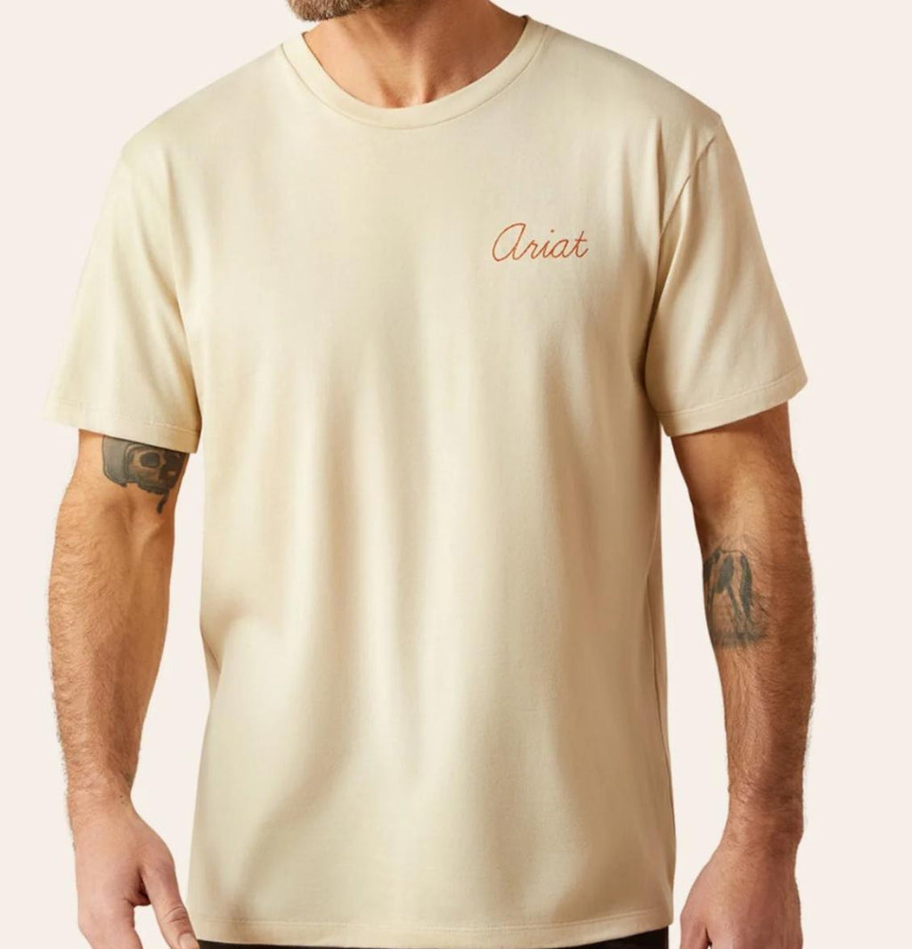 ARIAT MEN'S NATURAL ROPERS DELIGHT GRAPHIC T-SHIRT |10065893