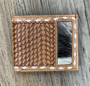 ‘’LEO’’ | IRON SPUR WESTERN CO BI-FOLD WESTERN COWHIDE  WALLET HANDMADE