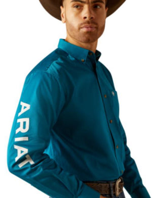 DARK TEAL MEN’S ARIAT BUTTON UP (10052825)