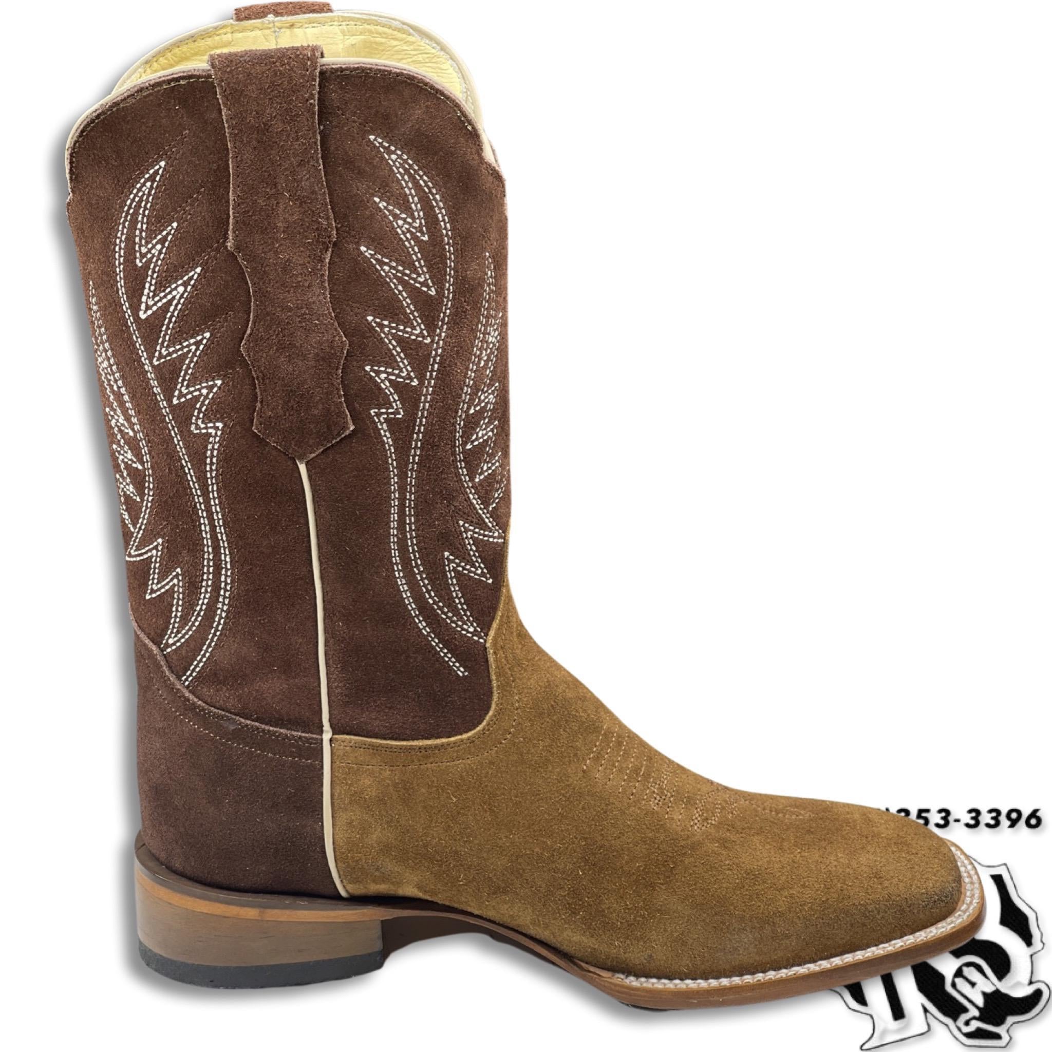 ROUGH OUT TAN  | MEN WESTERN SQUARE TOE BOOTS MOH349 MORELIA