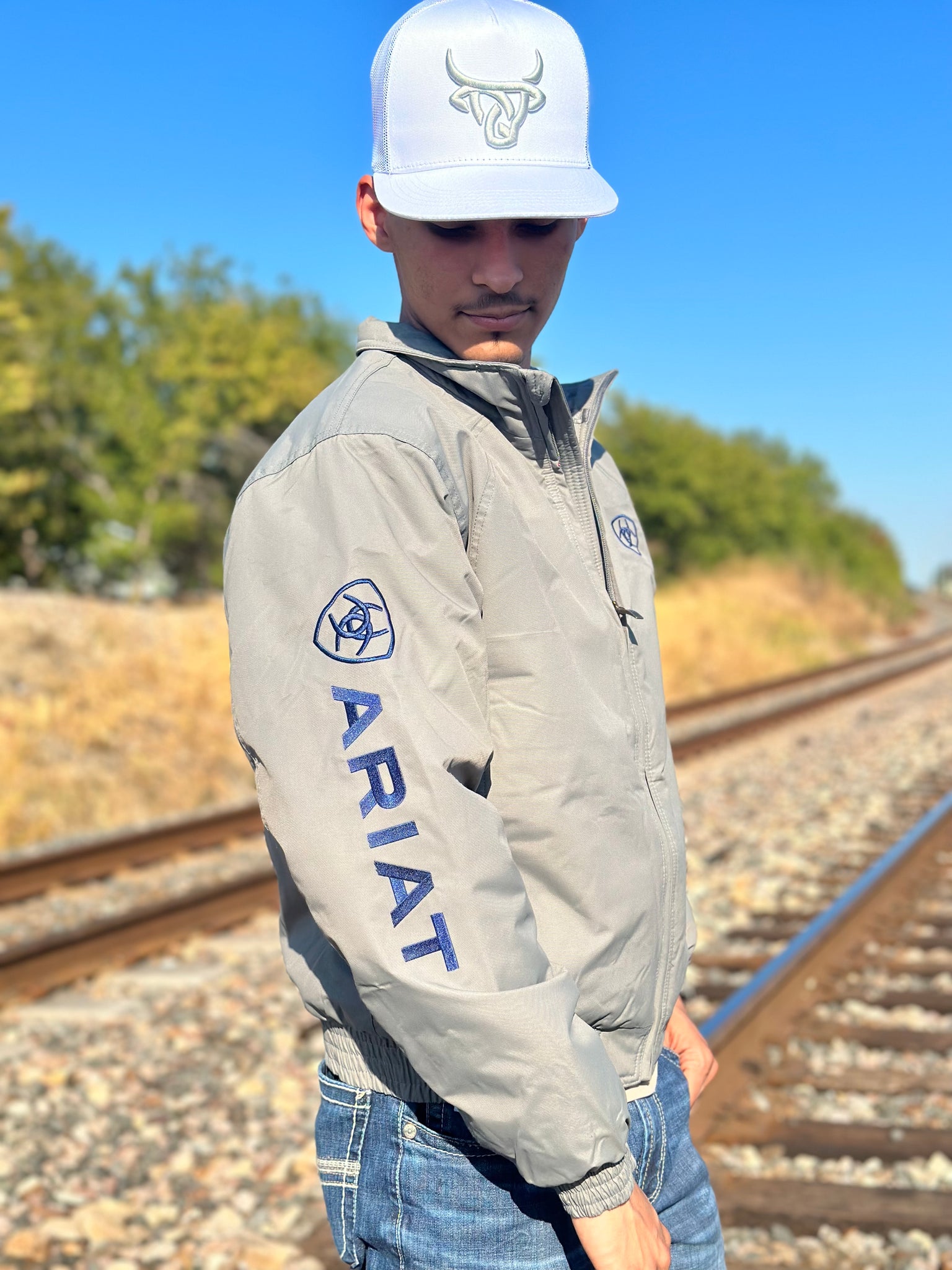 Ariat grey jacket top