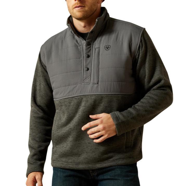 Ariat Men's Grey Caldwell Reinforced Snap Sweater 10062679