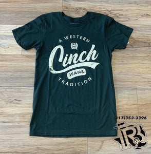 Mens cinch short sleeve tee green | MTT1690571