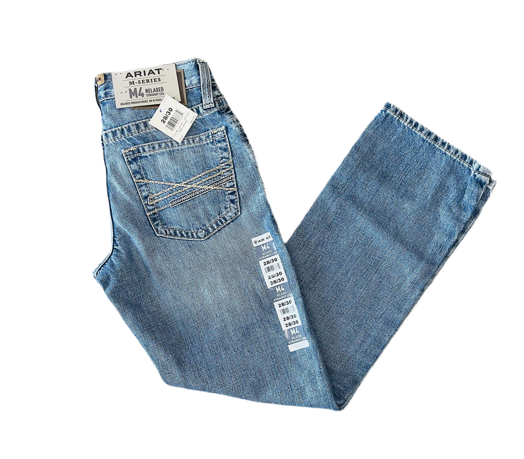 MENS ARIAT M4 RELAXED STRAIGHT LEG WASH:ADRAIN | 10051875. M4
