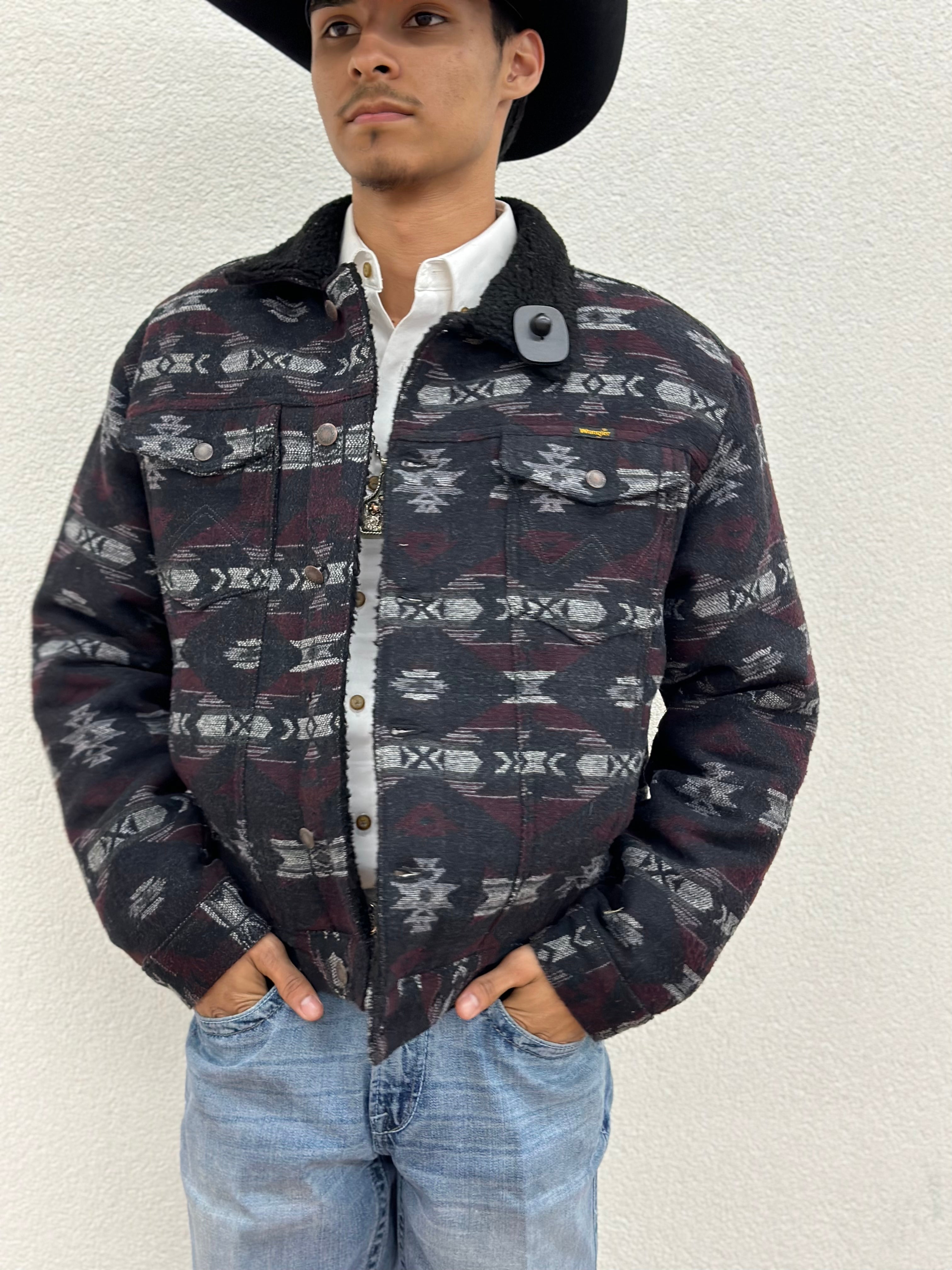“ Logan “ | WRANGLER VINTAGE BLACK GRIZZLY WESTERN JACKET 74250SB