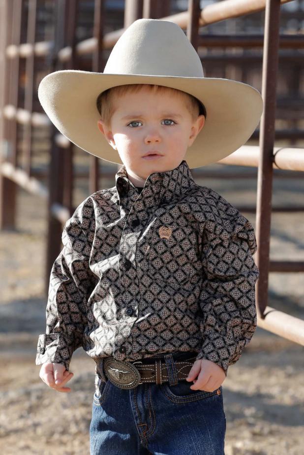 TODDLERS LONG SLEEVE BUTTON UP SHIRT (MTW7061360)