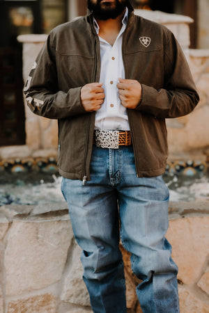 “  Patrick “ | MENS ARIAT BROWN HEATHER Softshell Jacket 10041276