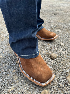 “ JULIAN“ | MEN ANDERSON BEAN  SQUARE TOE LATTE BACON  BOOTS| 337827