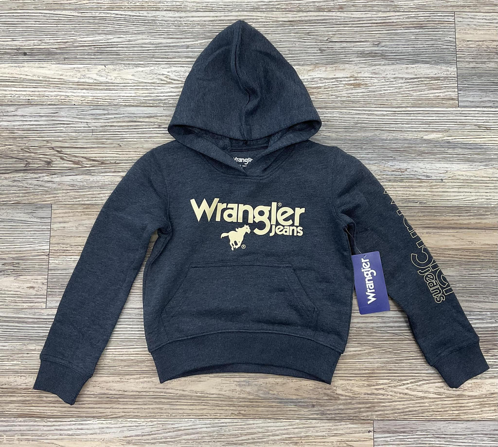 BOY'S WRANGLER  LOGO HOODIE IN GRAY | 112350061