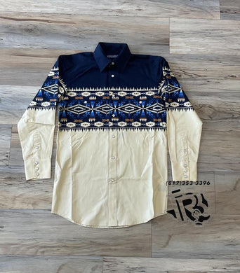MENS long sleeve border shirt navy | PHMSOSR14I