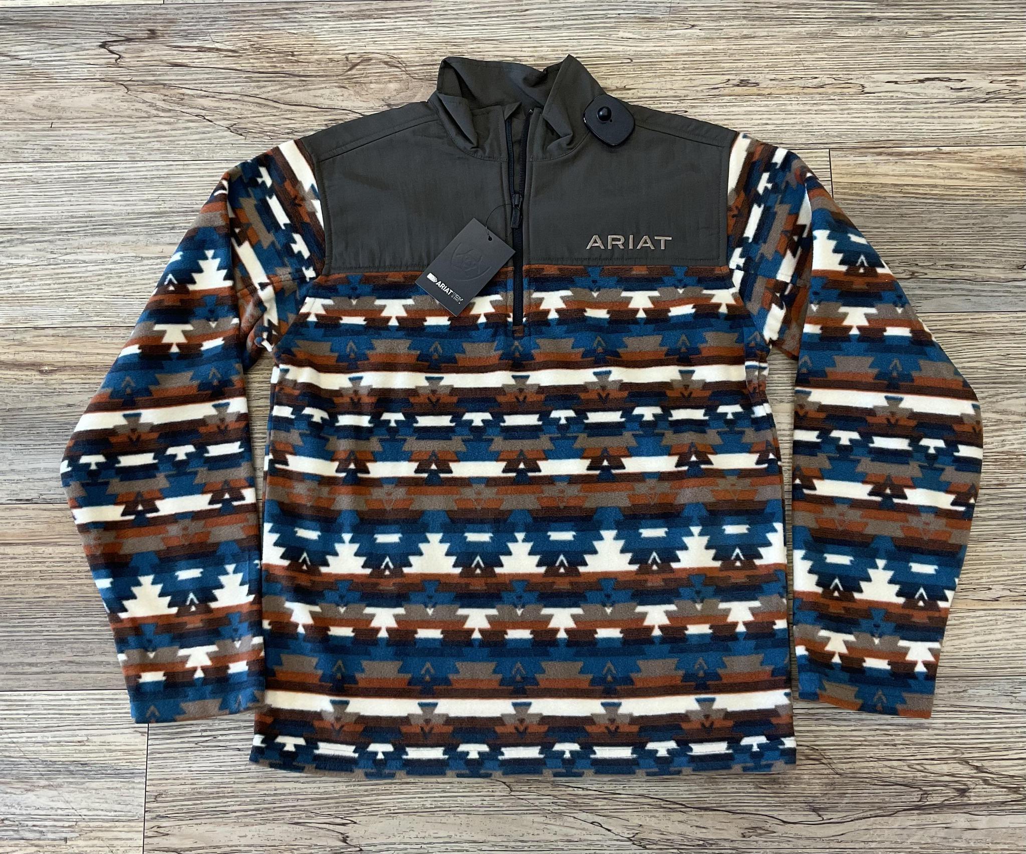 MENS ARIAT BASIS TURQUOISE SERAPE SWEATSHIRT | 10052731
