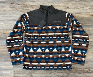 MENS ARIAT BASIS TURQUOISE SERAPE SWEATSHIRT | 10052731
