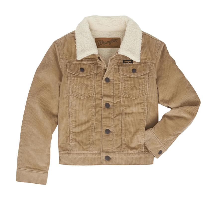 WRANGLER BOYS COWBOY CUT SHERPHA LINED WHEAT JACKET | 112352972