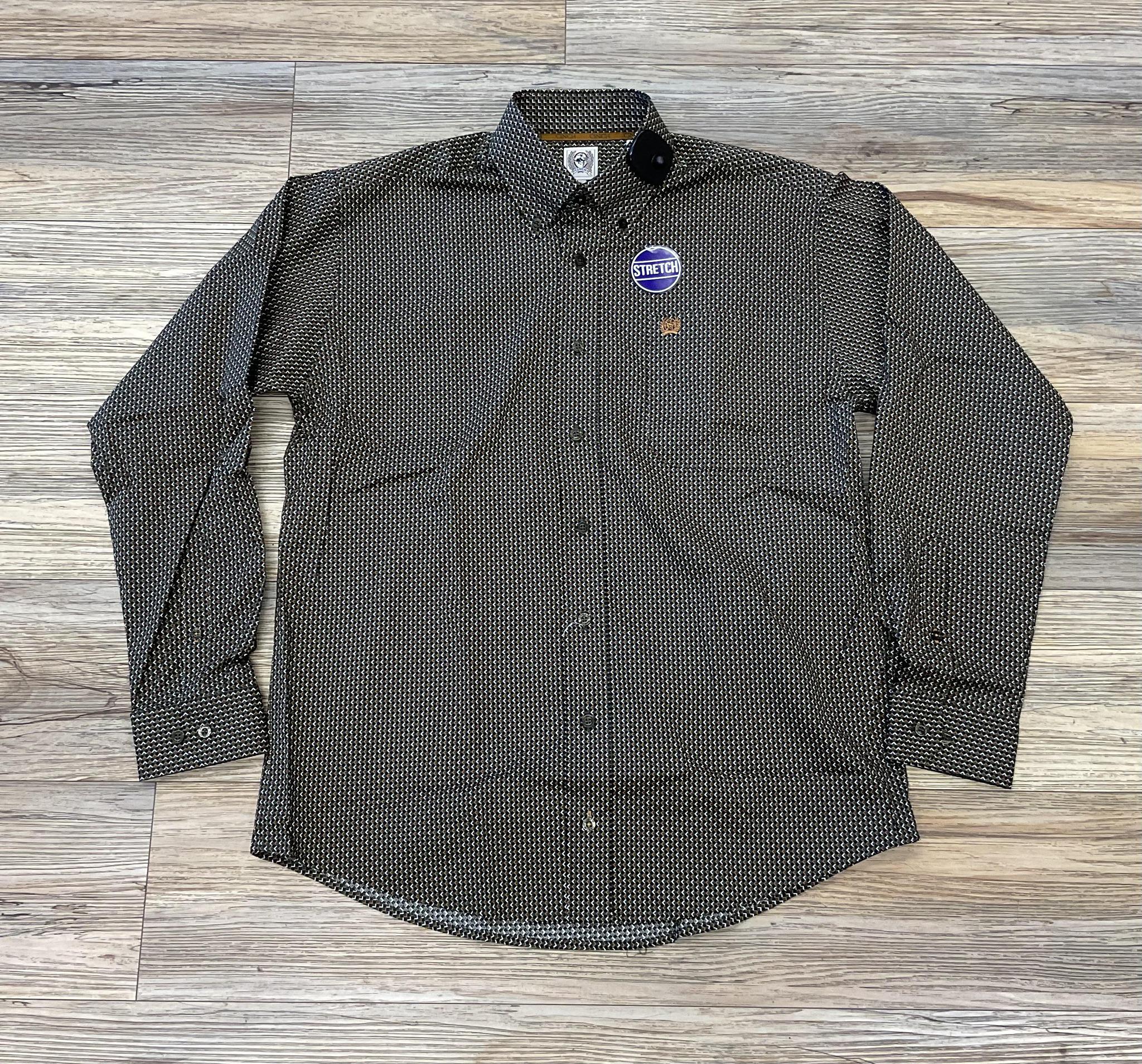 CINCH MEN'S  WESTERN SHIRT OLIVE / BLACK  | MTW1105664