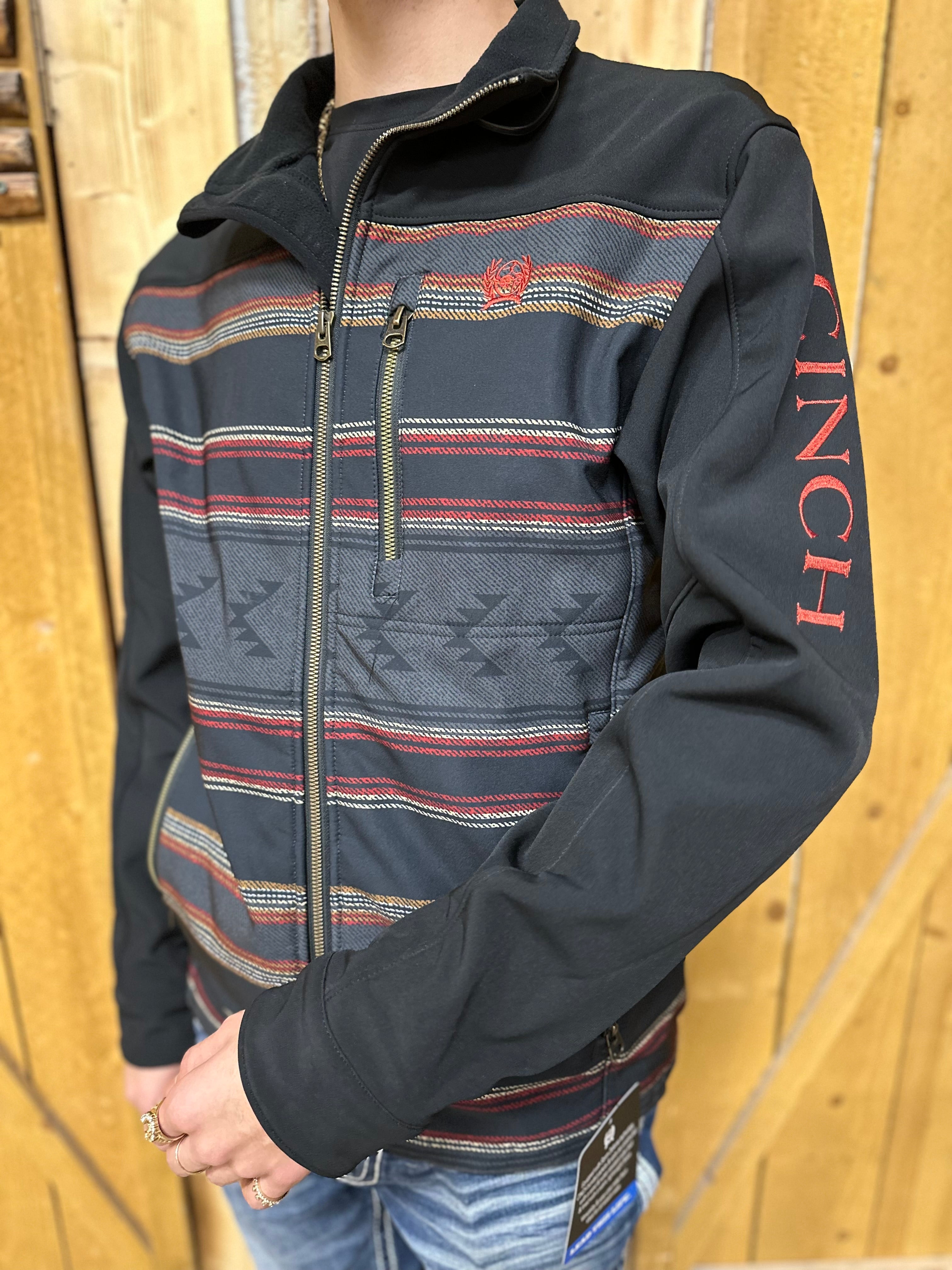 Dan MEN CINCH BLACK RED AZTEC CONCEAL CARRY JACKET MWJ1538002 Botas Rojero
