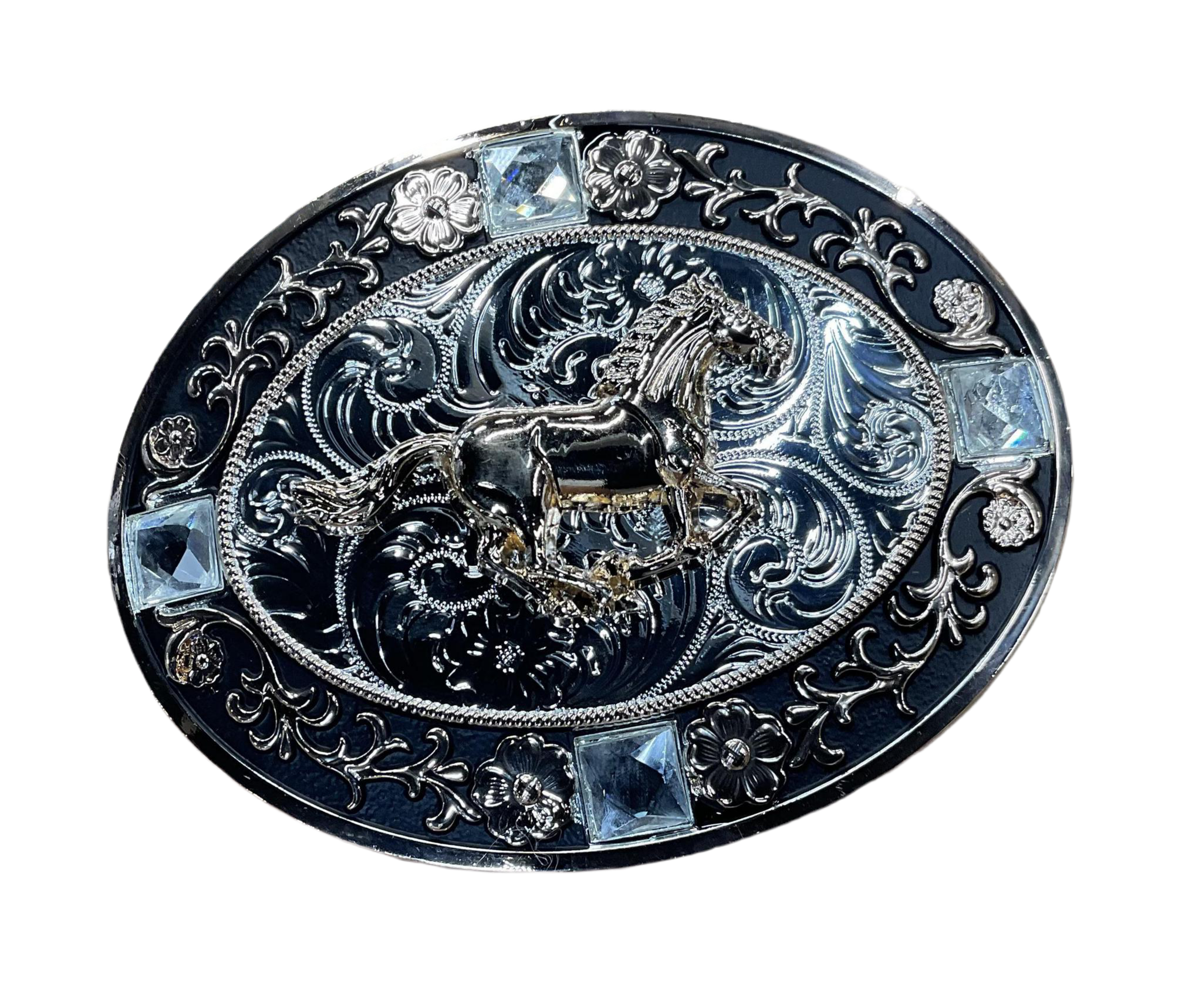 ‘’JOE ’’  OVAL COWBOY PRAY BUCKLE