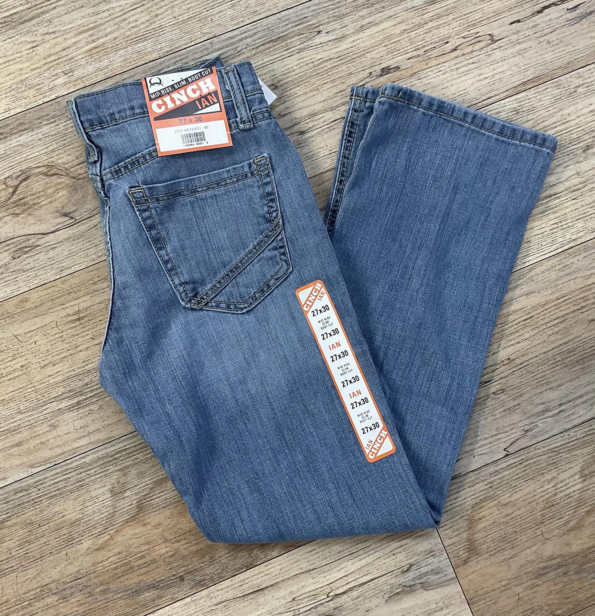 CINCH MEN’S JEANS IAN LIGHT STONE WASH |MB30936001