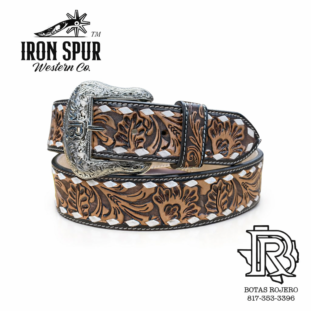 GARLAND “ | 2 INCH MEN WESTERN TOOLED BELT IRON SPUR ™️ – Botas Rojero