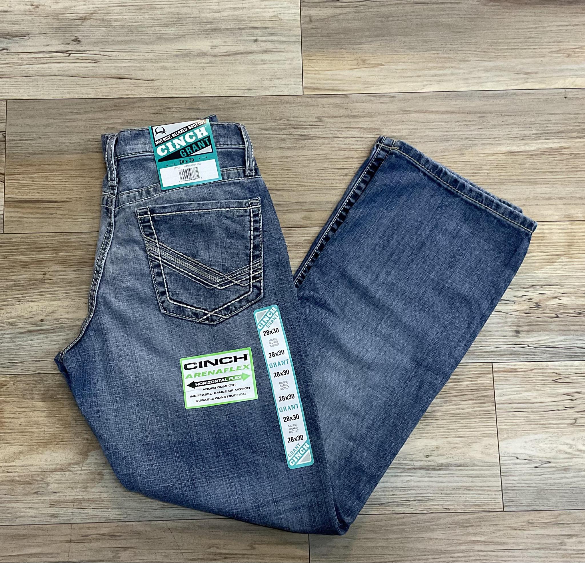 CINCH MENS GRANT MID RISE RELAXED BOOT CUT JEANS | MB58537001GRANT