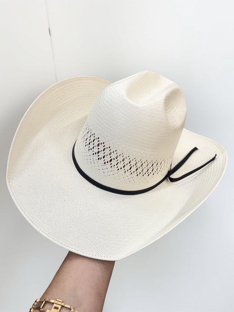 “ WAGON TRAIL JR “ | IRON SPUR ™️ KIDS WESTERN STRAW HAT IVORY