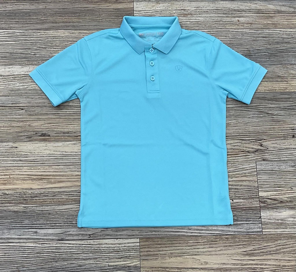 BOYS ARIAT TEK POLO BLUE RADIANCE | 10055279